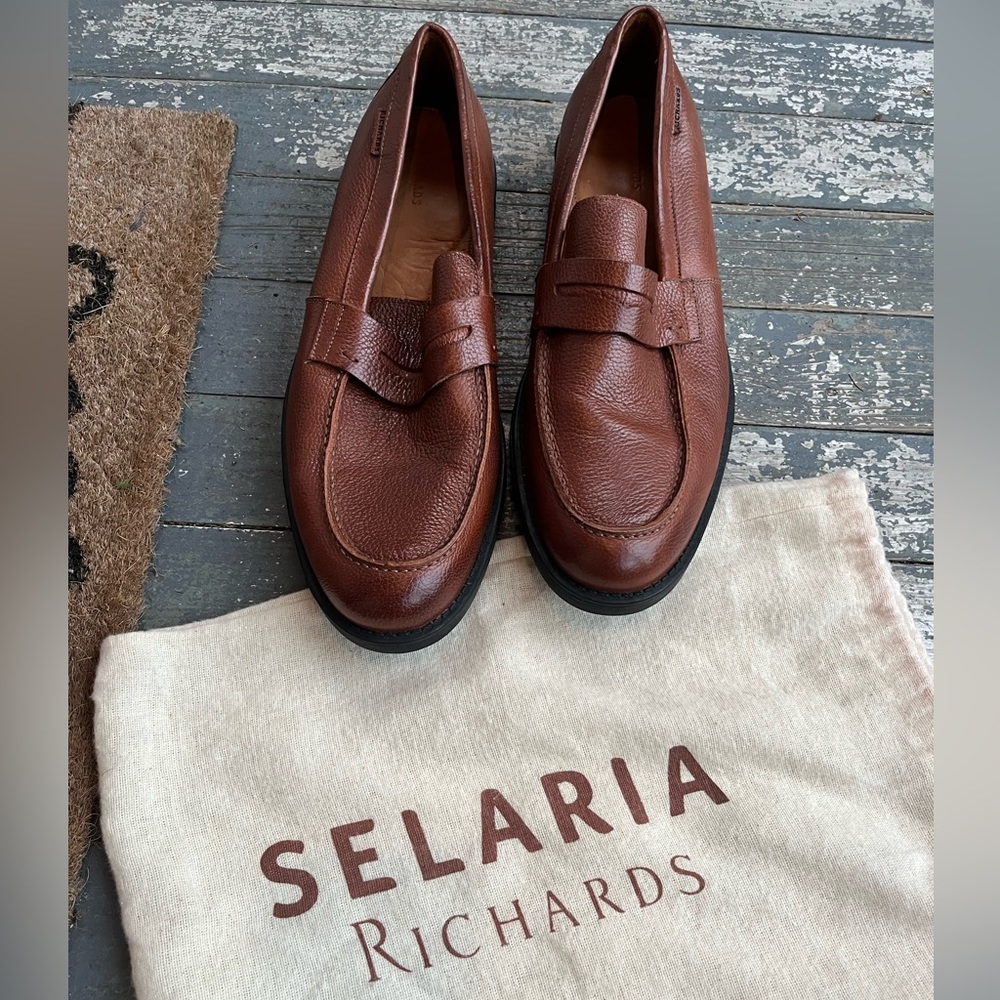 NWOT Richards Brazil Selaria Flushing Leather Moccasin
